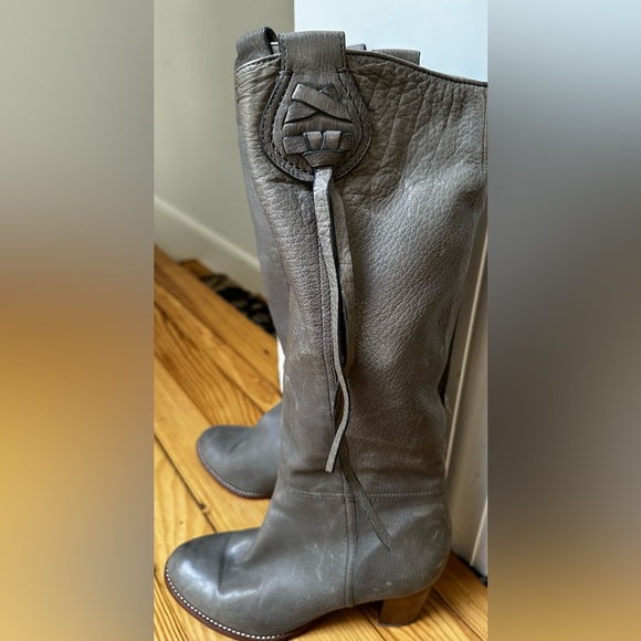 Coach Gray Over the Knee Boots with Timeless Design - Picture 5 of 5